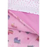 Set de Edredón 6 Pzas U Infantil Unicornio Rosa Twin