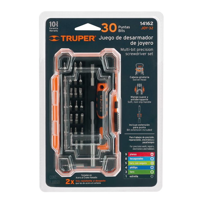 Destornillador Multipuntas 30 Pzas - Truper