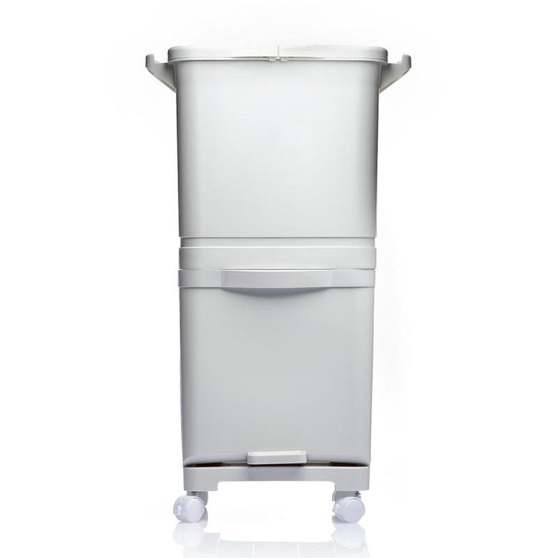 Basurero de Plástico con 3 Compartimientos 45 L