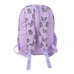 Mochila Infantil Lila con Diseño de Mariposas