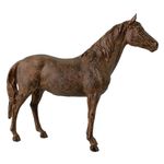 Figura Decorativa Caballo Café