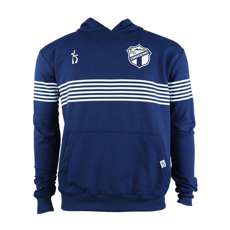 Sudadero Azul con Franjas Blancas Comunicaciones - Varias Tallas