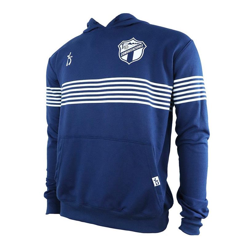 Sudadero Azul con Franjas Blancas Comunicaciones - Varias Tallas
