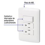 Tomacorriente Doble + Interruptor Sencillo Italiana Blanca - Volteck