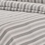 Set de Colcha Rayas Gris y Beige - Varios Tamaños