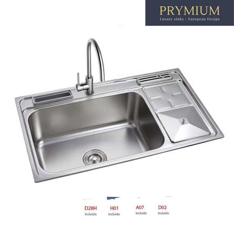 Lavaplatos 1 Fosa 668 Acero Inoxidable - Prymium