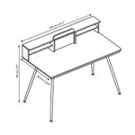 Escritorio Gris y Negro