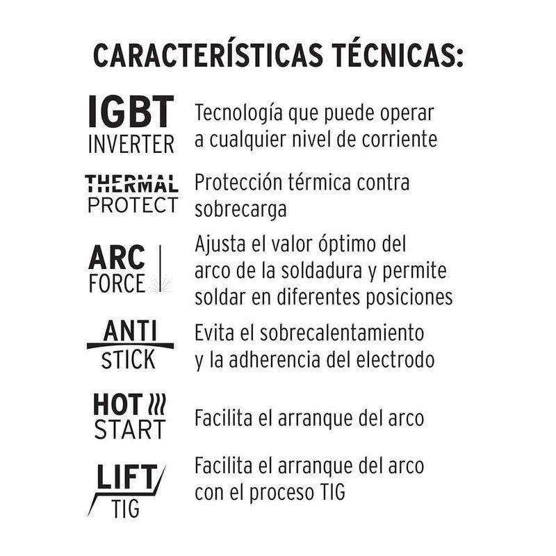 Soldadora Inversora 110 / 130 A - Pretul
