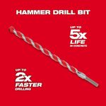 Broca de Carburo para Concreto 1/4x12 Plg - Milwaukee Electric