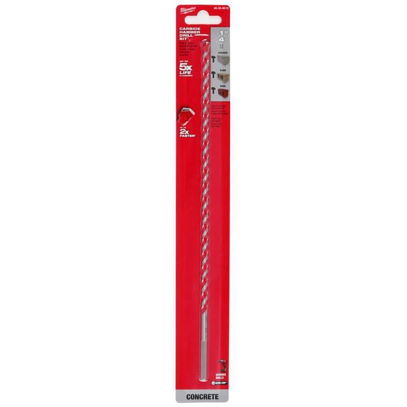 Broca de Carburo para Concreto 1/4x12 Plg - Milwaukee Electric