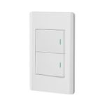 Interruptor Sencillo + Interruptor de 3 Vías 1.5 Módulos Blanco - Volteck