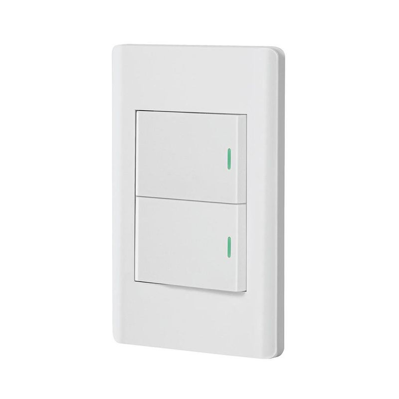 Interruptor Sencillo + Interruptor de 3 Vías 1.5 Módulos Blanco - Volteck