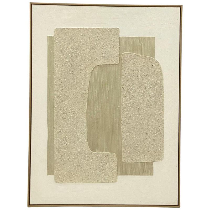 Cuadro Decorativo Abstracto Beige