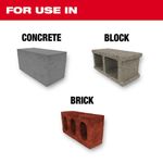 Broca de Carburo para Concreto 1/4x12 Plg - Milwaukee Electric