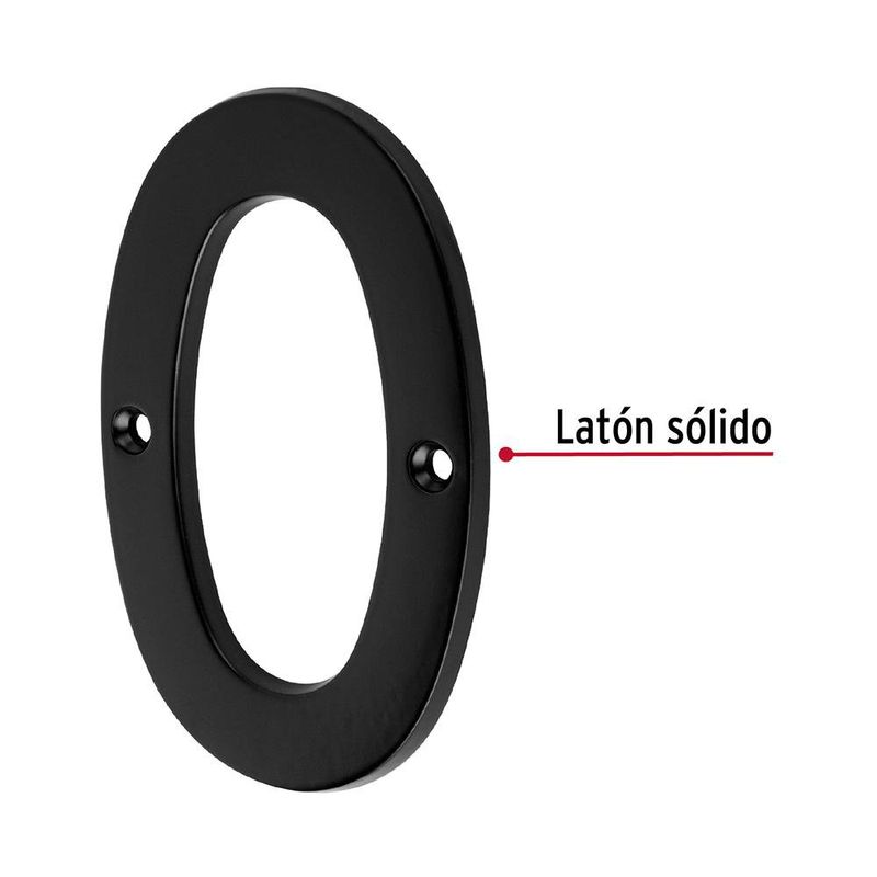 Número de Latón Sólido 10 Cm - Varios Diseños
