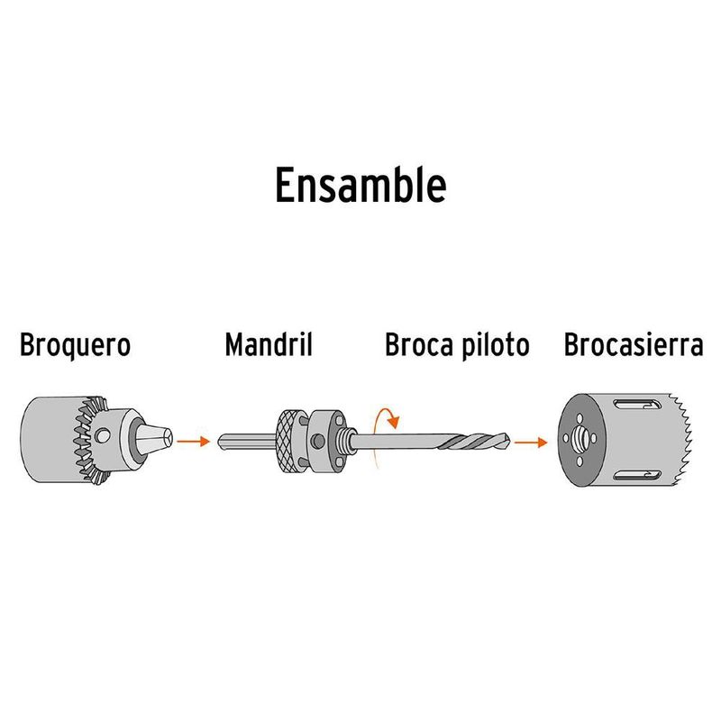 Broca Sierra Bimetálica de 6 Plg