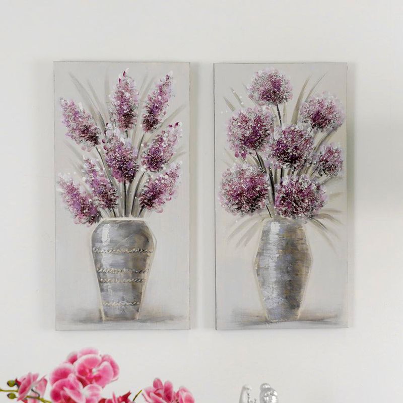 Cuadro Decorativo Flores Moradas