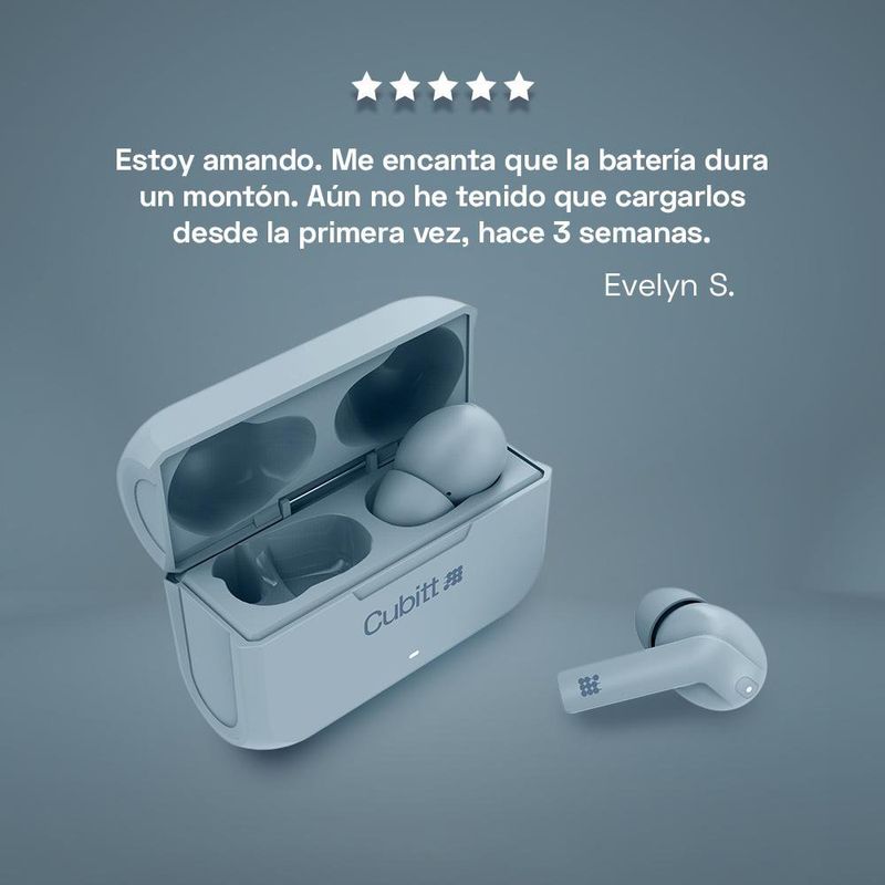 Audífonos Inalámbricos TWS Azul - Cubitt