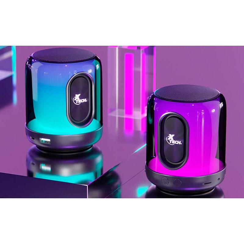 Bocina Portátil con Luces LED BeatWave