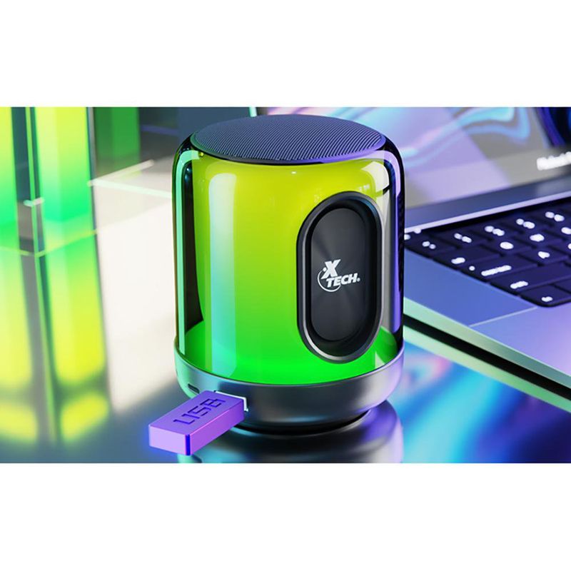Bocina Portátil con Luces LED BeatWave