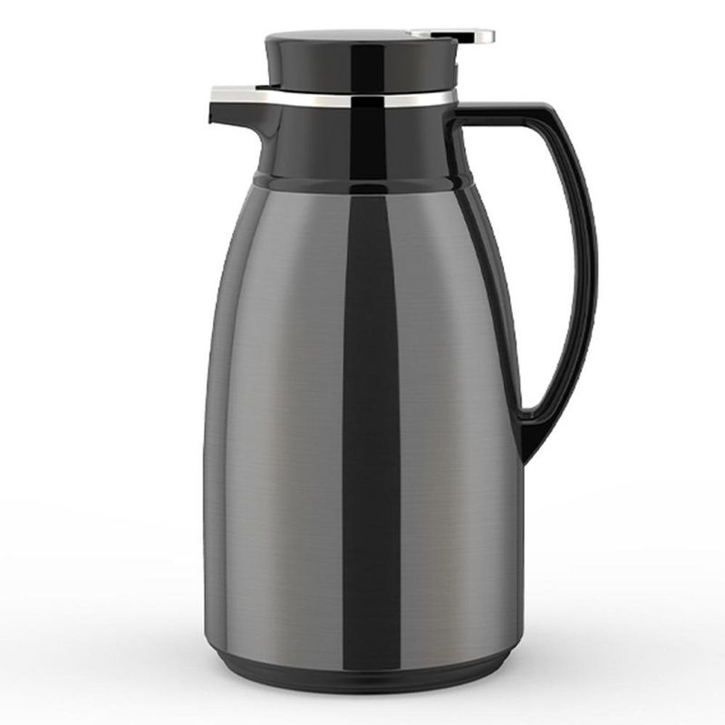 Termo 1 L Acero Inoxidable Negro Metálico