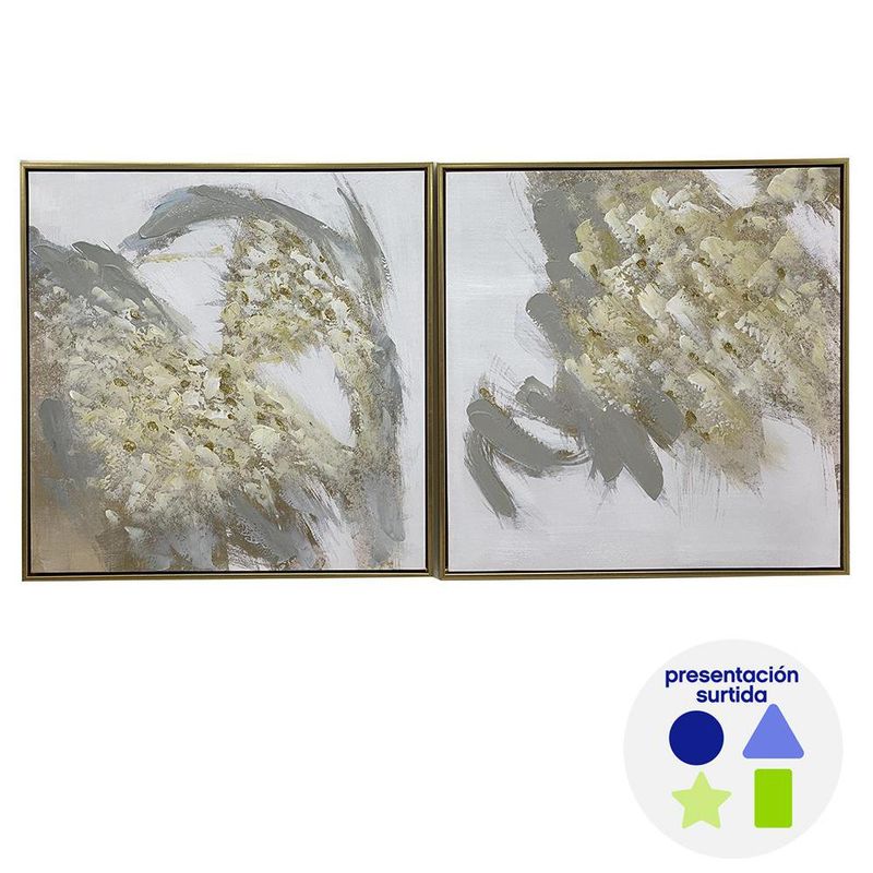 Cuadro Decorativo Diseños Surtidos 60x3.5x60 Cm - Concepts