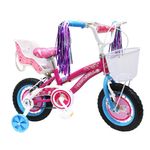 Bicicleta Bmx Rin 12 Princesa con Canasta y Freno V Brake