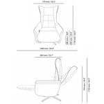 Sillón Reclinable de Lujo Relax 80x86x115 Cm - Varios Colores