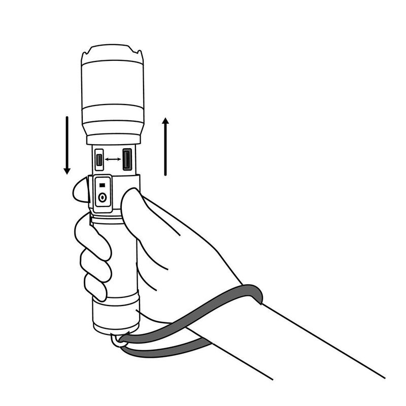 Linterna De Mano A Baterías Led De 500 Lm - Truper