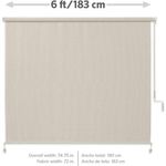 Lona Enrollable para Exterior 95% Uv