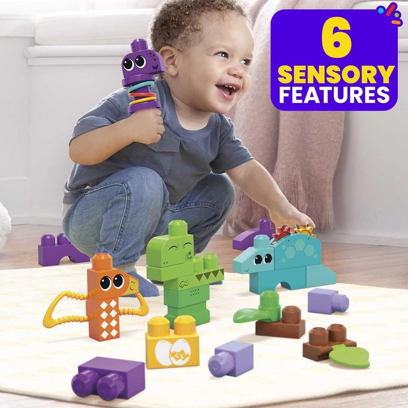 Set de Bloques Mega Bloks Diversión Para construir Dinosaurios