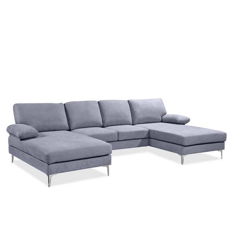 Sofá Esquinero Azul 4 Plazas