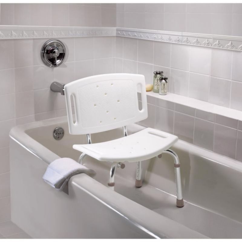 Silla para Ducha/Tina Home Care Plástico Blanco 21 X 19.25 Plg - Moen