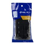Placa Armada 2 Interruptores Sencillos + Interruptor 3 Vías Lisboa Negro - Volteck