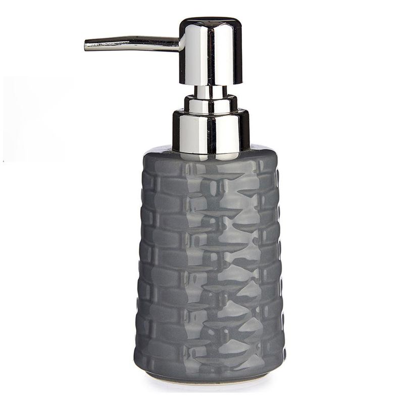 Dispensador de Jabón de Cerámica Gris Oscuro