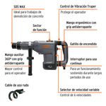 Rotomartillo Industrial Sds Max 9 Kg De 1500 W - Truper Expert