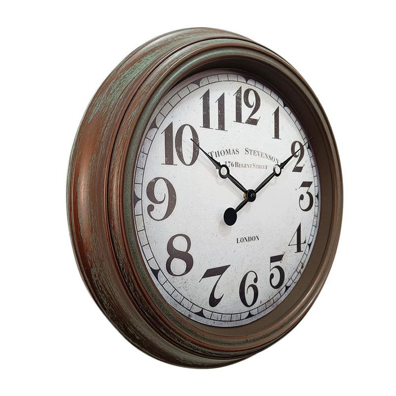 Reloj de Pared Diseño Antiguo Café 20 Plg