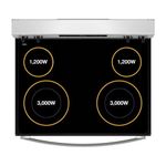 Estufa Eléctrica 30 Plg Vitrocerámica Negra
