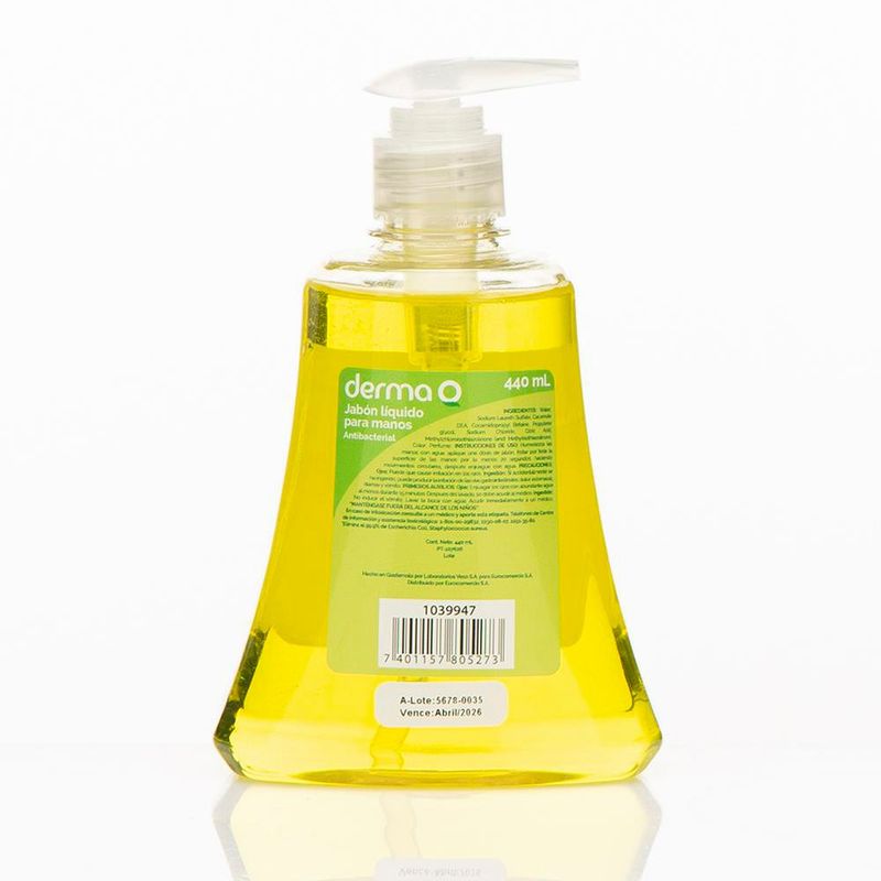 Jabón Líquido Para Manos 440 Ml Pera Tropical - Derma-Q