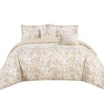 Set de Edredón de Poliéster Crinkle Taupe - Varios Tamaños