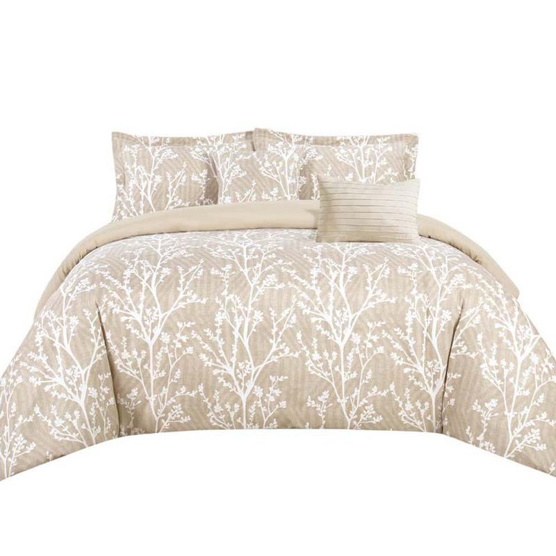 Set de Edredón de Poliéster Crinkle Taupe - Varios Tamaños
