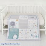 Set De Edredón Para Cuna Parches 2 Pzas.