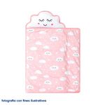 Set De Edredón Para Cuna Nube Rosa 2 Pzas