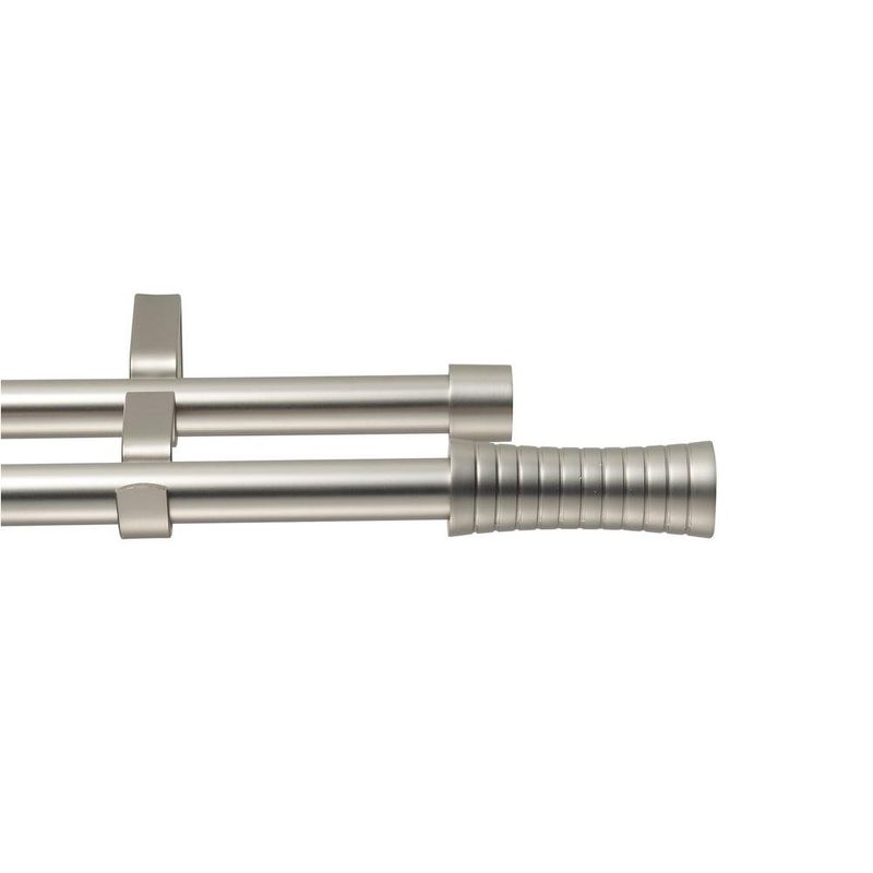 Galería de Metal Doble Extensible Satín Nickel - Varios Tamaños