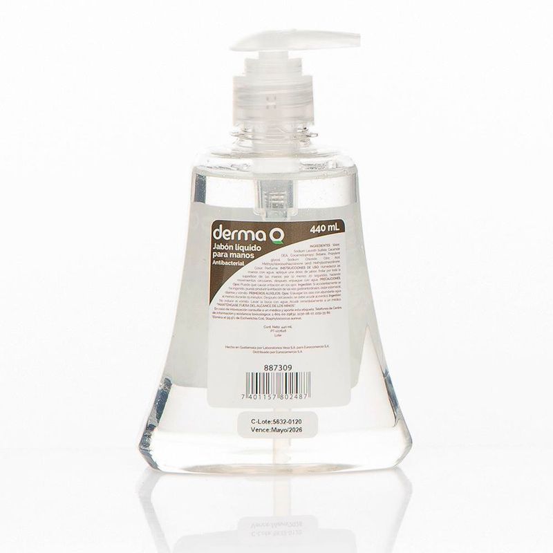 Jabón Líquido Para Manos 440 Ml - Derma-Q Varios Aromas