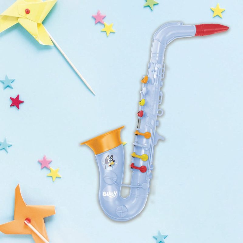 Saxofón de Juguete 8 Notas Diseño Bluey