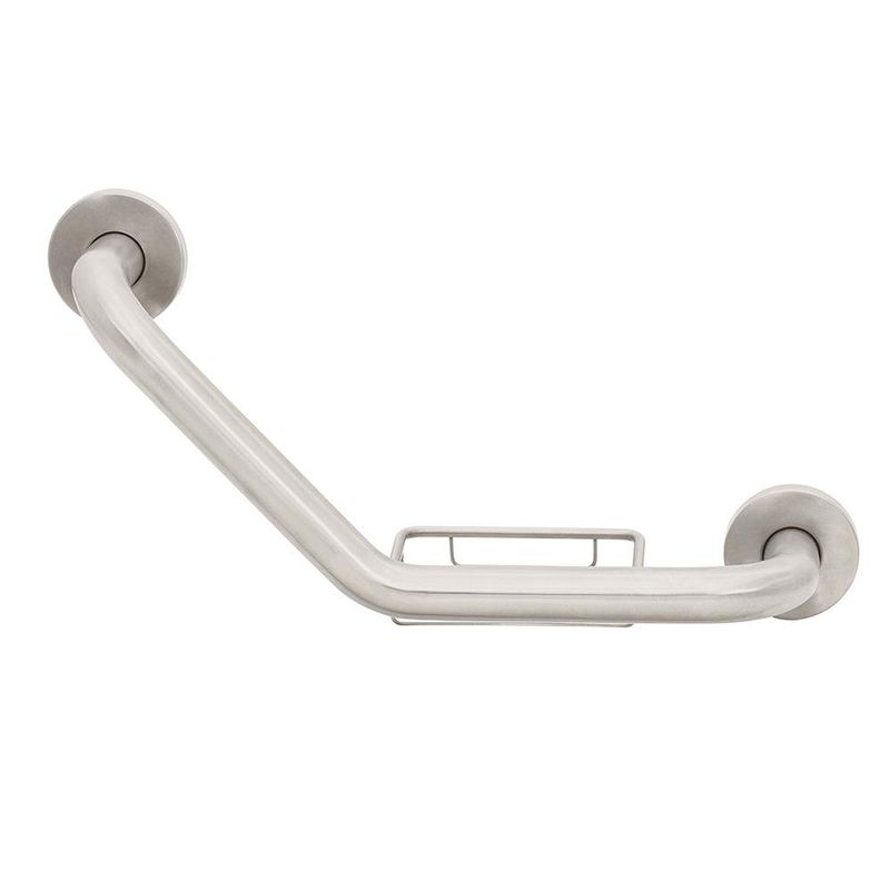 Barra Angular de Seguridad con Jabonera 40 Cm