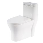 Sanitario Asiento Elongado Blanco Brillante