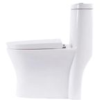 Sanitario Asiento Elongado Blanco Brillante