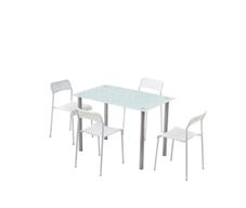 Set de Comedor Mariana Blanco 4 Personas